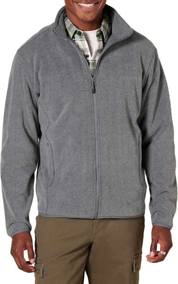 Amazon Essentials Men's Full-Zip Fleece Jacket (Available in Big & Tall)