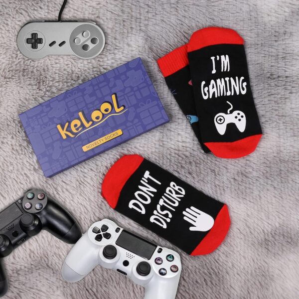 Do Not Disturb I'm Gaming Socks,Boy Gifts Ideas,Men Gifts For Christmas,Funny Gamer Socks Gifts for Men,Him,Dad,Sons,TeenBoys - Image 6