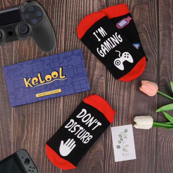 Do Not Disturb I'm Gaming Socks,Boy Gifts Ideas,Men Gifts For Christmas,Funny Gamer Socks Gifts for Men,Him,Dad,Sons,TeenBoys - Image 8