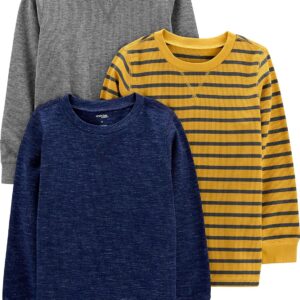 Simple Joys by Carter's Boys' 3-Pack Thermal Long Sleeve Shirts