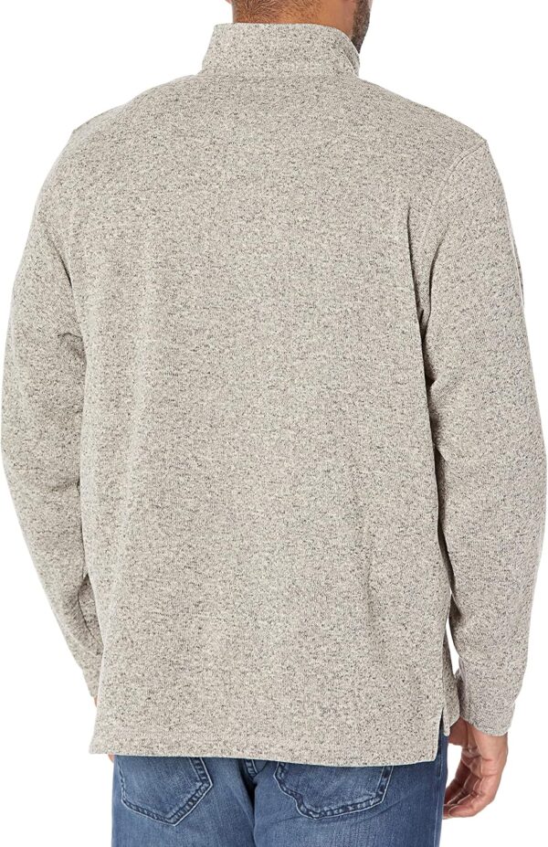 Wrangler Authentics Men's Long Sleeve Fleece Quarter-Zip Sweater - Image 2