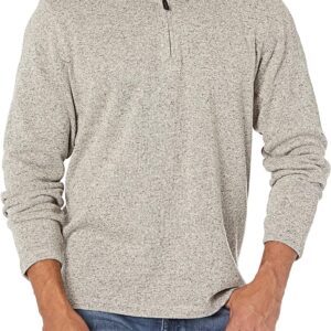 Wrangler Authentics Men's Long Sleeve Fleece Quarter-Zip Sweater