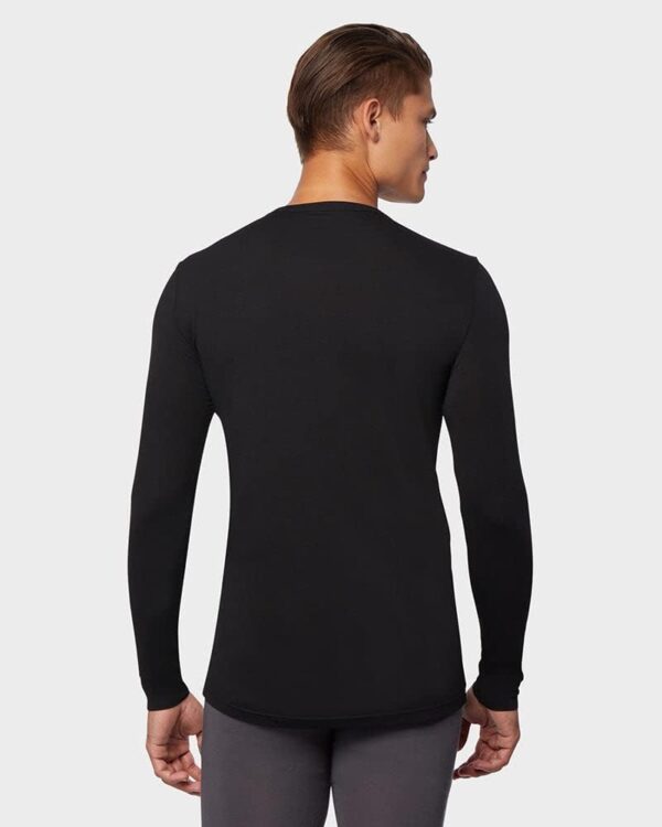 32 Degrees Men's Lightweight Baselayer Crew Top | Long Sleeve | Form Fitting | 4-Way Stretch | Thermal - Image 4