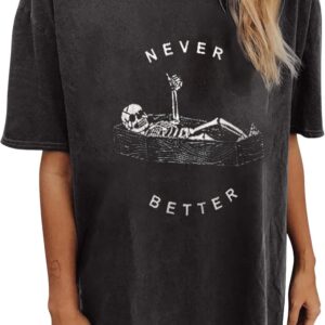 Vintage Shirts for Women Cute Graphic Tee Spring Short Sleeve Tops Oversized Tshirts Teen Aesthetic Clothing