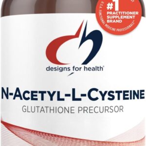 Designs for Health N-Acetyl-L-Cysteine - 900mg NAC, Antioxidant Glutathione Precursor - Detox + Workout Recovery Support - Non-GMO + Gluten Free Supplement (120 Capsules)