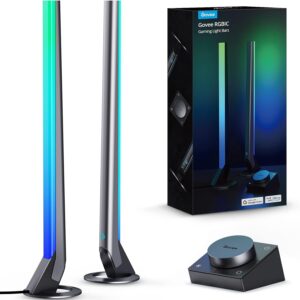 Govee RGBIC Gaming Light Bars H6047 with Smart Controller, Wi-Fi Smart LED Gaming Lights with Music Modes and 60+ Scene Modes Built, Works with Alexa & Google Assistant, Game Room Lights Decor