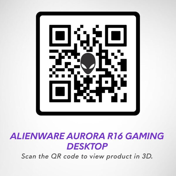 Alienware Aurora R16 Gaming Desktop - Intel Core i7-14700F Processor, 16GB DDR5 RAM, 512GB SSD + 1TB HDD, NVIDIA GeForce RTX 4060 8GB GDDR6, Windows 11 Home, Onsite Service - Black - Image 5