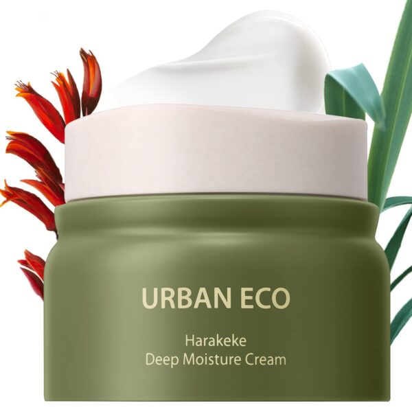 THESAEM Urban Eco Harakeke Deep Moisture Cream 1.69 oz. - Vegan Ultra Moisturizing and Nourishing Day & Night Moisturizer - Firming Healthy Looking Skin - Harakeke Root Extract and Ceramides