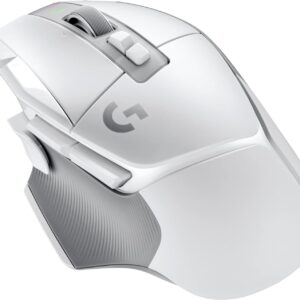 Logitech G502 X Lightspeed Wireless Gaming Mouse - LIGHTFORCE hybrid optical-mechanical switches, HERO 25K gaming sensor, compatible with PC - macOS/Windows - White