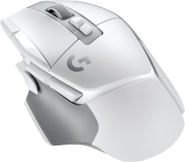 Logitech G502 X Lightspeed Wireless Gaming Mouse - LIGHTFORCE hybrid optical-mechanical switches, HERO 25K gaming sensor, compatible with PC - macOS/Windows - White