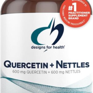 Designs for Health Quercetin + Nettle Supplement - Nettle Leaf + Quercetin Supplements with Flavonoids - Powerful Antioxidants for Immune Support (90 Vegan Capsules)