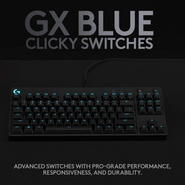 Logitech G PRO Mechanical Gaming Keyboard, Ultra Portable Tenkeyless Design, Detachable Micro USB Cable, 16.8 Million Color LIGHTSYNC RGB Backlit Keys - Image 3