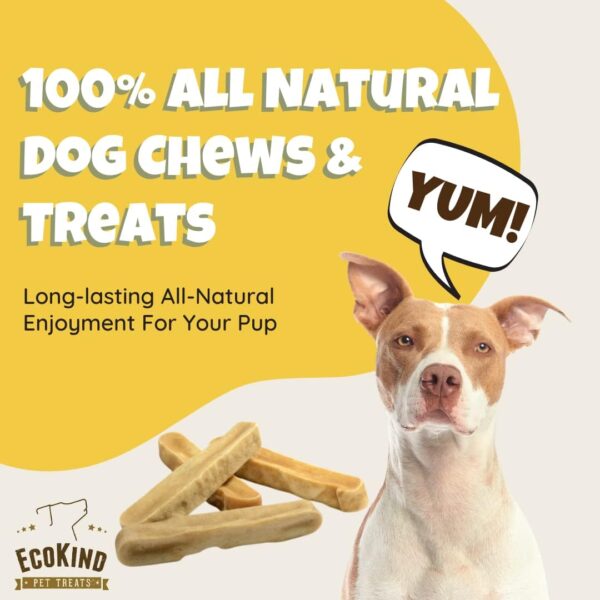 EcoKind Premium Gold Yak Cheese Himalayan Dog Chews, Healthy Dog Treats for Medium Dogs, All Natural, Long Lasting Dog Chew for Aggressive Chewers, High Protein, Rawhide Free Treat, Medium - 3 Chews - Image 4