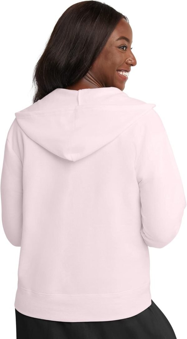 Hanes Women's Hoodie, Ecosmart Fleece Full-zip Hoodie, Zip-up Hooded Sweatshirt - Image 2