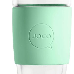JOCO Cup 16oz- Eco-innovative Borosilicate Glass Reusable Classic Cup - (Vintage Green)