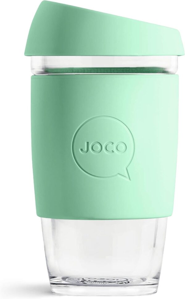 JOCO Cup 16oz- Eco-innovative Borosilicate Glass Reusable Classic Cup - (Vintage Green)