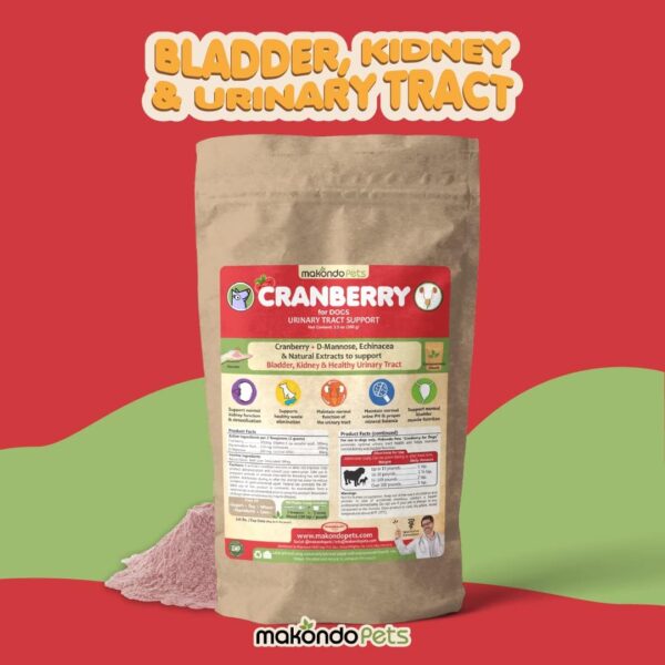 Dog Cranberry Supplement - Natural Dog UTI Treatment & Kidney Support for Dogs. Dog Supplement Powder Same as Cranberry Pills for Dogs. Puppy Supplies for Dog Pee Health - Dog Incontinence Product - Image 2