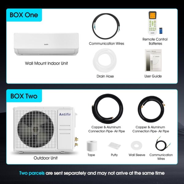 Mini Split Air Conditioner & Heater,18000 BTU Wifi Enabled 208/230V, 21 SEER2,Mini Splits Heating and Cooling,Wall Mount Ductless Inverter System, Compatible with Alexa, with Installation Kit - Image 6