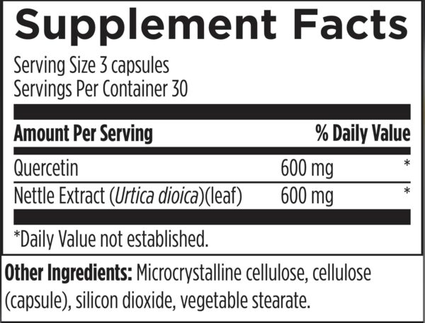 Designs for Health Quercetin + Nettle Supplement - Nettle Leaf + Quercetin Supplements with Flavonoids - Powerful Antioxidants for Immune Support (90 Vegan Capsules) - Image 6