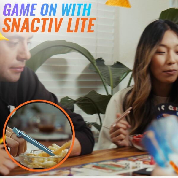 SNACTIV LITE Finger Chopsticks for Gamers 4PC Bundle - As Seen on Shark Tank! The Official Snacking Tool of the Future - Enjoy Snacks and Chips with Ease - Innovative Gaming Snacking Solution - Image 7