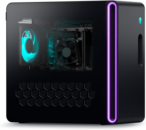 Alienware Aurora R16 Gaming Desktop - Intel Core i7-14700F Processor, 16GB DDR5 RAM, 512GB SSD + 1TB HDD, NVIDIA GeForce RTX 4060 8GB GDDR6, Windows 11 Home, Onsite Service - Black