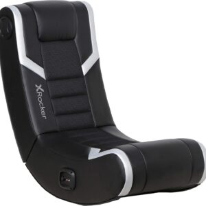 X Rocker Video Gaming Floor Rocker Chair, Built-in Audio Speakers, Foldable for Bedroom or Game Room, Gifts for Gamers, Boys Girls Teens 5-17