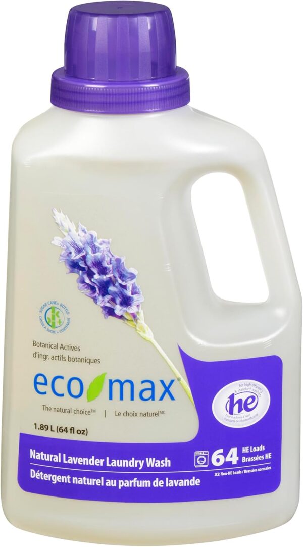 ECOMAX Natural Lavender Laundry Detergent, 1890 ML