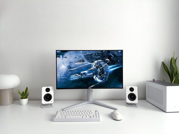 KOORUI Monitor, 27” 240Hz Gaming Monitor, Mini-LED - QHD (2560 x 1440) Computer Monitor, 1ms, HDR 1000, 100% sRGB, Height Adjustable, HDMI/DisplayPort, White/Grey, GN10 - Image 8