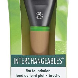 Ecotools Flat Foundation Interchangeables Makeup Brush for Flawless Liquid and Cream Foundation