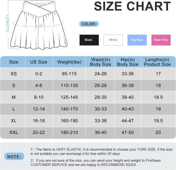 FireSwan Crossover Athletic Shorts for Women 2 in 1 Flowy Running Shorts with Pockets Spandex Butterfly Workout Tennis Skorts - Image 5