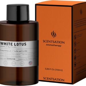 Essential Oils for Diffusers for Home - White Lotus 3.4 Fl Oz - Aromatherapy Diffuser Oil - Long Lasting Hotel Collection Diffuser Oil - Oils for Diffuser - Made in USA