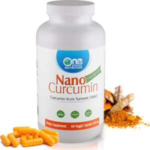 Nano Curcumin 500 mg Veggie Capsules (60 Servings), Nano for High Absorption, Supports Anti-Inflammatory & Immune Health, Non-GMO, Vegan, Gluten-Free
