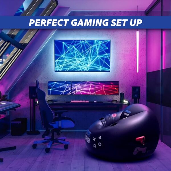 Inflatable Gaming Chair for Kids & Teens with Cup Holders and Side Pocket - This Air Gaming Bean Bag Chairs for Kids is The Perfect Furniture for Gamer Room Decor - Perfect Gaming Stuff for Boys 4-12 - Image 7