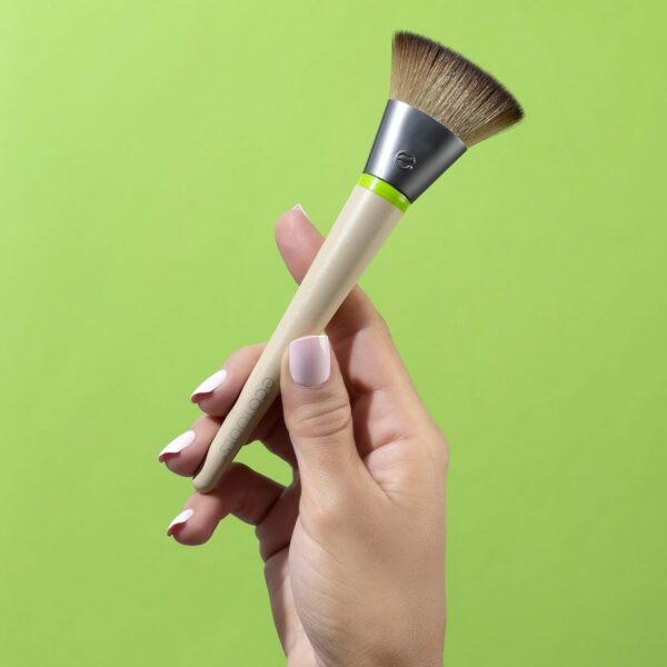 Ecotools Flat Foundation Interchangeables Makeup Brush for Flawless Liquid and Cream Foundation - Image 4