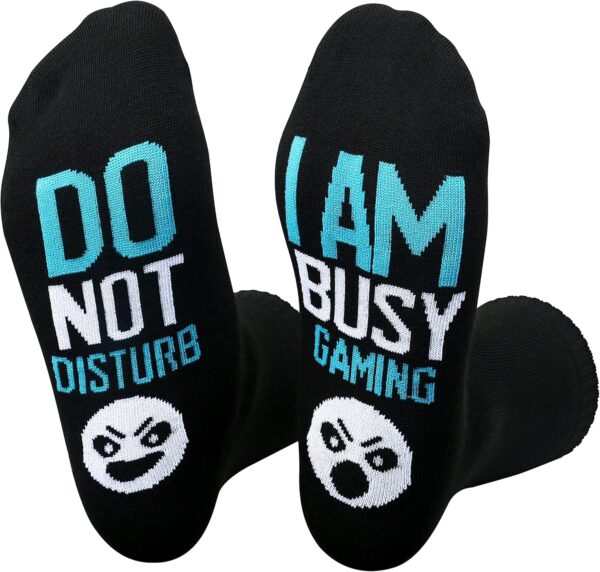 Do Not Disturb I'm Gaming Socks,Boy Gifts Ideas,Men Gifts For Christmas,Funny Gamer Socks Gifts for Men,Him,Dad,Sons,TeenBoys