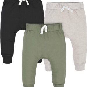Gerber Baby Boys' Toddler 3-Pack Jogger Pants