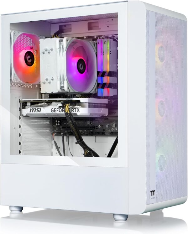 Thermaltake LCGS Quartz i460 R4 Gaming Desktop (Intel Core™ i5-13400F, 3600Mhz 16GB RGB Memory, NVIDIA GeForce® RTX 4060, 1TB NVMe M.2) S2QT-B66R-460-LCS