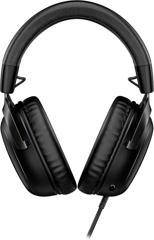 HyperX Cloud III – Wired Gaming Headset, PC, PS5, Xbox Series X|S, Angled 53mm Drivers, DTS Spatial Audio, Memory Foam, Durable Frame, Ultra-Clear 10mm Mic, USB-C, USB-A, 3.5mm – Black - Image 3