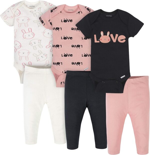 Onesies Brand Unisex Baby 3 Outfit Bundle Mix Match Newborn to 12m Pants Set