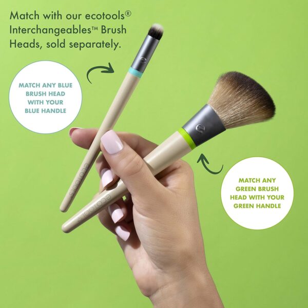 Ecotools Flat Foundation Interchangeables Makeup Brush for Flawless Liquid and Cream Foundation - Image 7