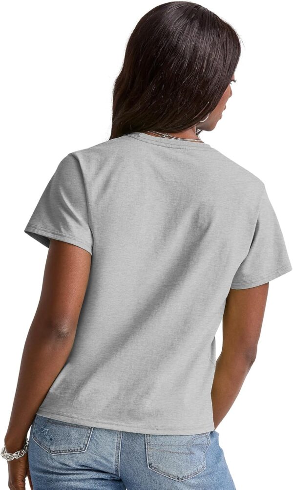 Hanes Women's Essentials T-Shirt, Cotton Crewneck Tee, Classic Fit T-Shirt For Women - Image 2