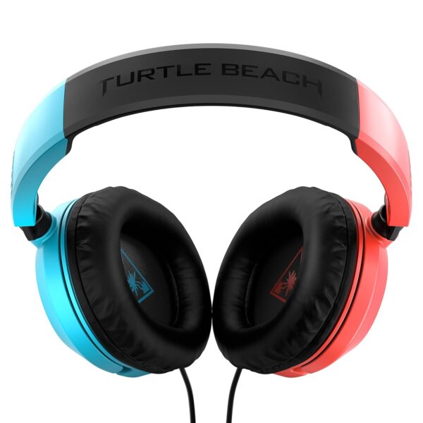 Turtle Beach Recon 50 Wired Gaming Headset – Nintendo Switch, Xbox Series X|S, Xbox One, PS5, PS4, PlayStation, Mobile & PC with 3.5mm – Removable Mic, 40mm Speakers, In-line Controls – Red/Blue - Image 9