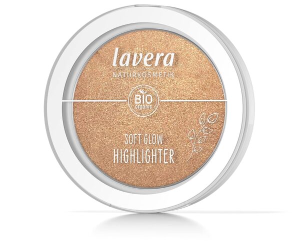 lavera Soft Glow Highlighter -Sunrise Glow 01- gold - Bio-Mandelöl & Vitamin E - Vegan - schimmernd - Samtige Textur (1 x 5,5g) - Image 3