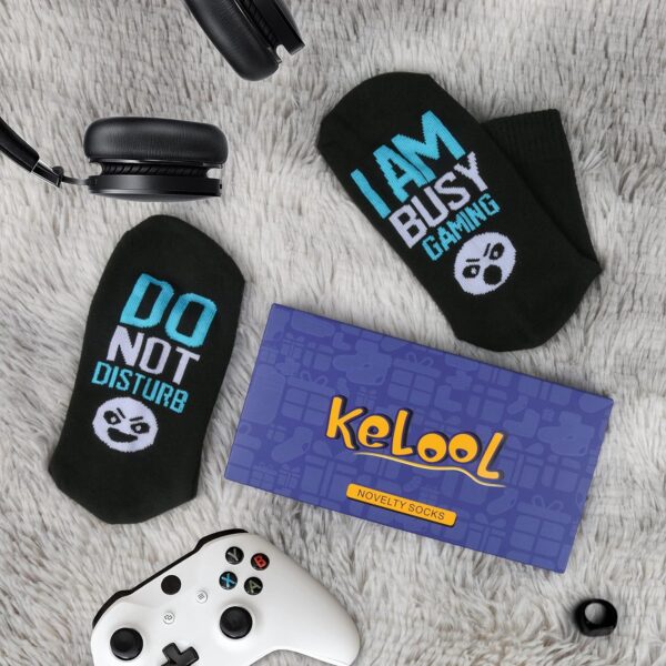 Do Not Disturb I'm Gaming Socks,Boy Gifts Ideas,Men Gifts For Christmas,Funny Gamer Socks Gifts for Men,Him,Dad,Sons,TeenBoys - Image 4