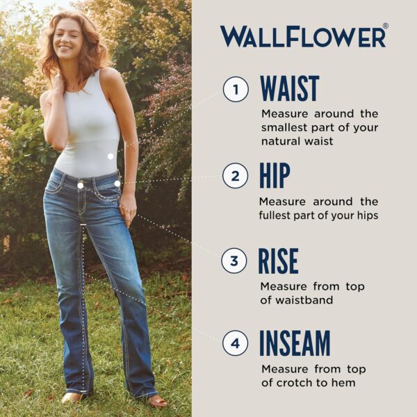 WallFlower Luscious Curvy Bootcut Jeans for Women Mid-Rise Insta Stretch Denim in Petite, Midsize, Plus Size, Juniors Jeans - Image 6